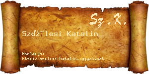 Szélesi Katalin névjegykártya