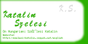 katalin szelesi business card